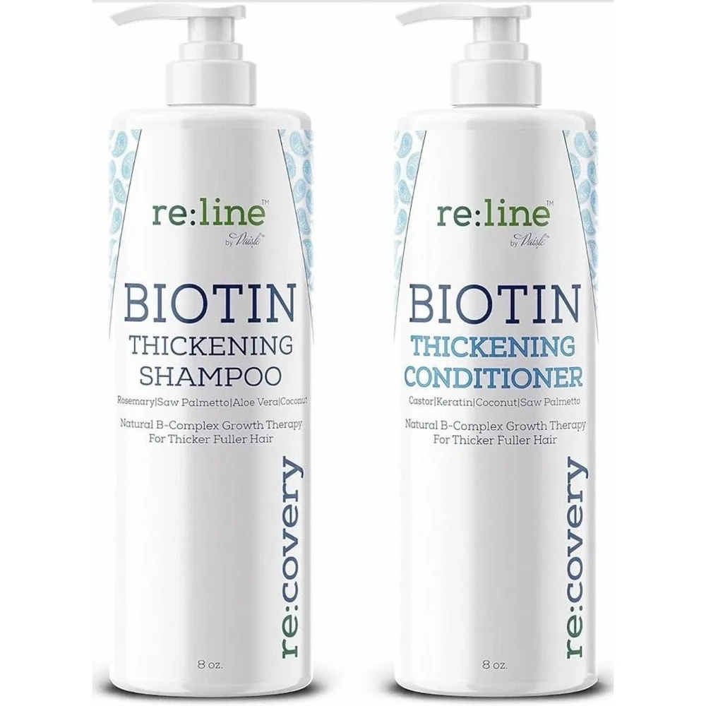 Re:line Biotin Thickening Shampoo & Conditioner Hair Growth Set 8 oz